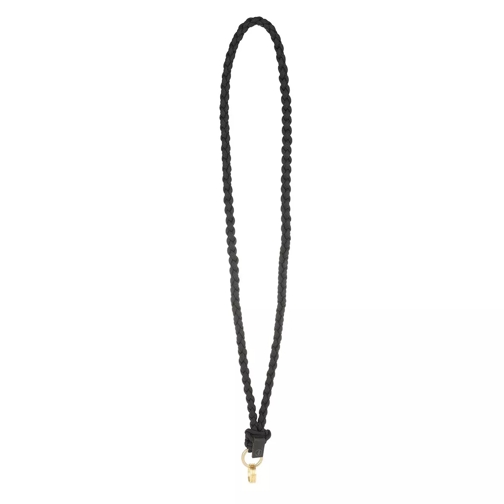 fashionette Key Chain Large Braided Black Sleutelhanger