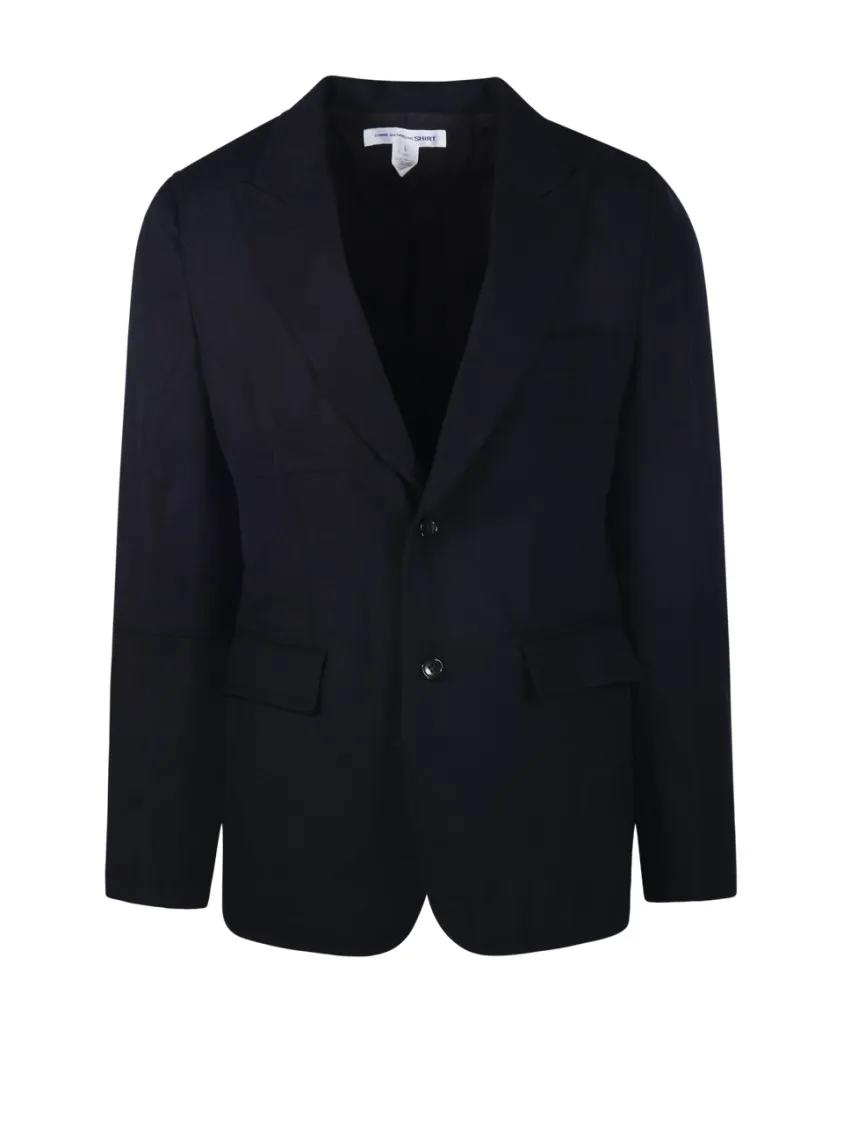 Thumbnail - Comme des Garcons - Tailored Black Wool Jacket - Größe XL - schwarz