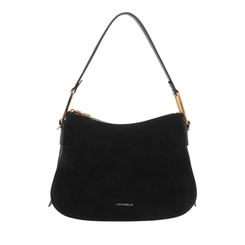 Coccinelle Shoulder Bag Coccinellemagie Suede Bim Noir/Noir