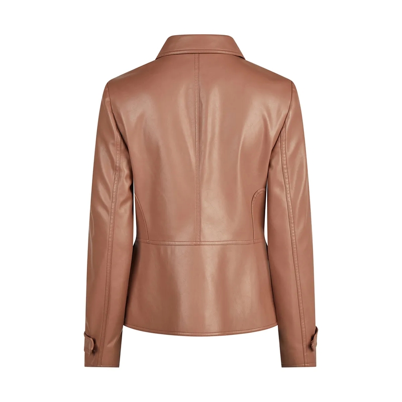Marc Aurel Blazer Blazer- mit Armriegel- weiches Faux Leather- m beige(Image 5)