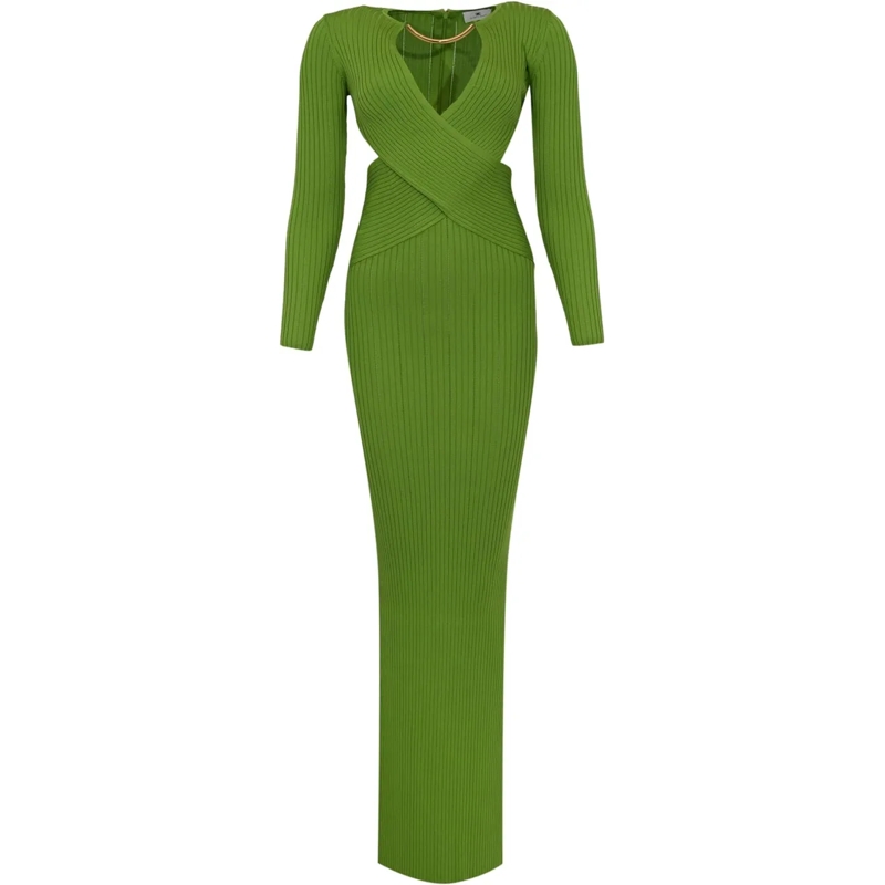 Elisabetta Franchi Maxikleid Dresses Aloe grün