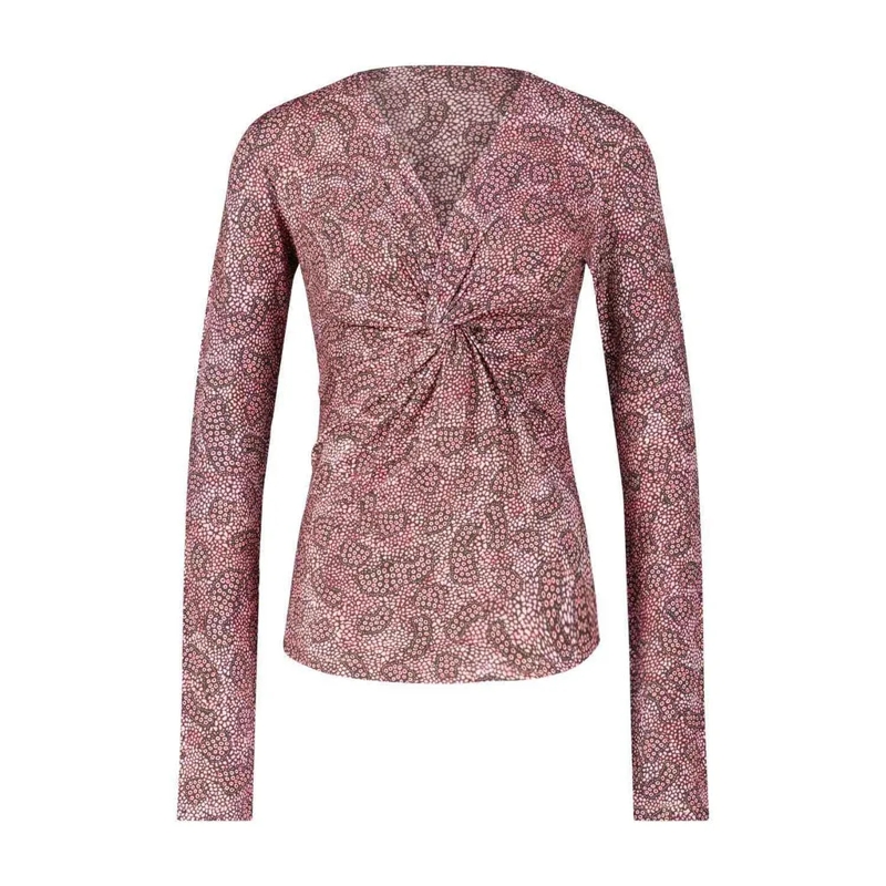 Isabel Marant Top Langarmshirt mit Taillierung Pink