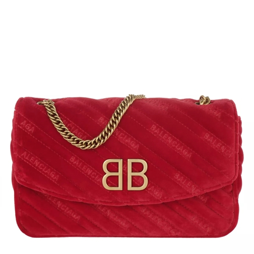 Balenciaga BB Chain Wallet Rouge Crossbody Bag
