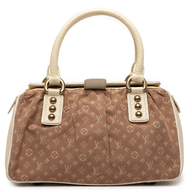 Louis Vuitton Fourre-tout Monogram Mini Lin Trapeze PM braun