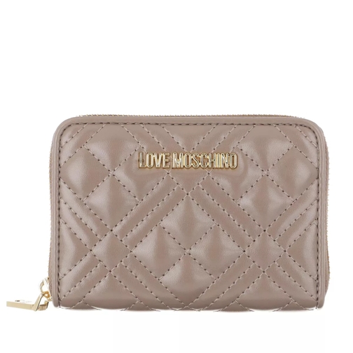 Love Moschino Wallet Quilted Nappa   Grigio Portefeuille à fermeture Éclair