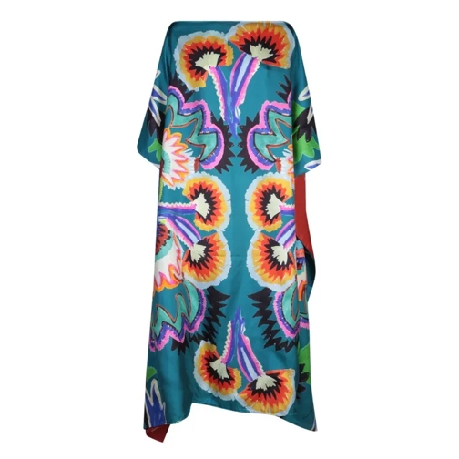 Rianna + Nina Long Kaftan With Wide Draping Multicolor 