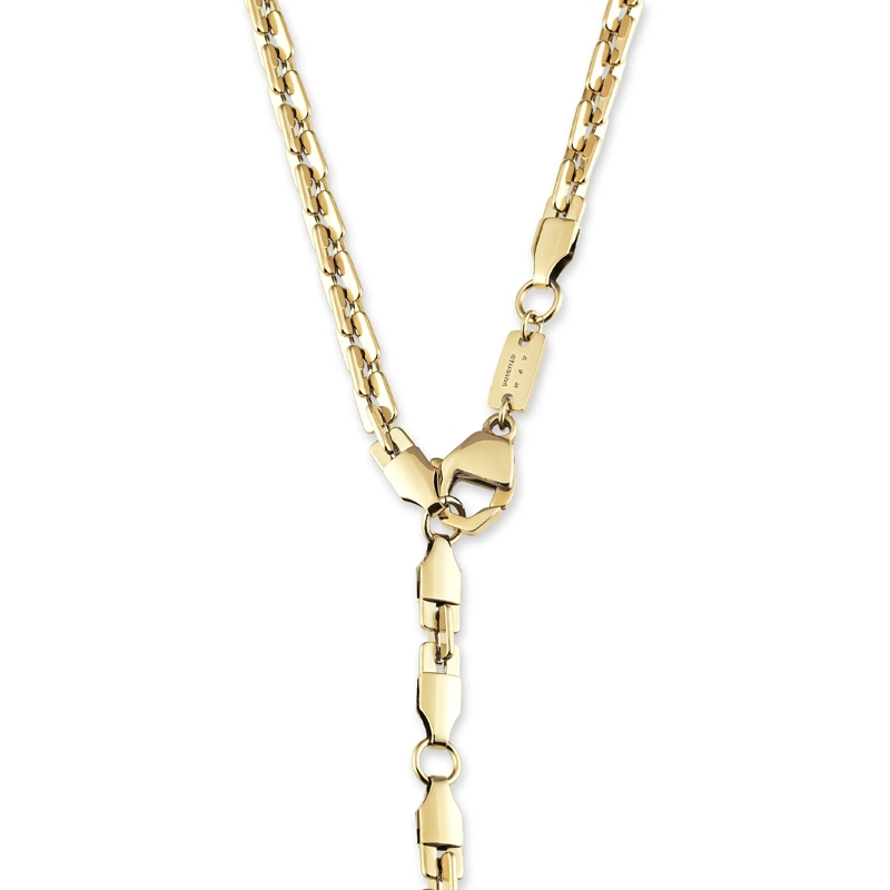 Copenhagen Mittellange Halskette Edelstahl Edgy Necklace gold(Image 4)
