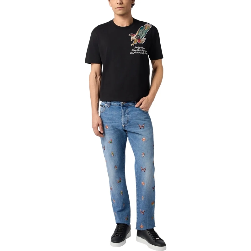 Philipp Plein T-Shirt Round Neck T-Shirt Eagle Montecarlo schwarz(Image 4)