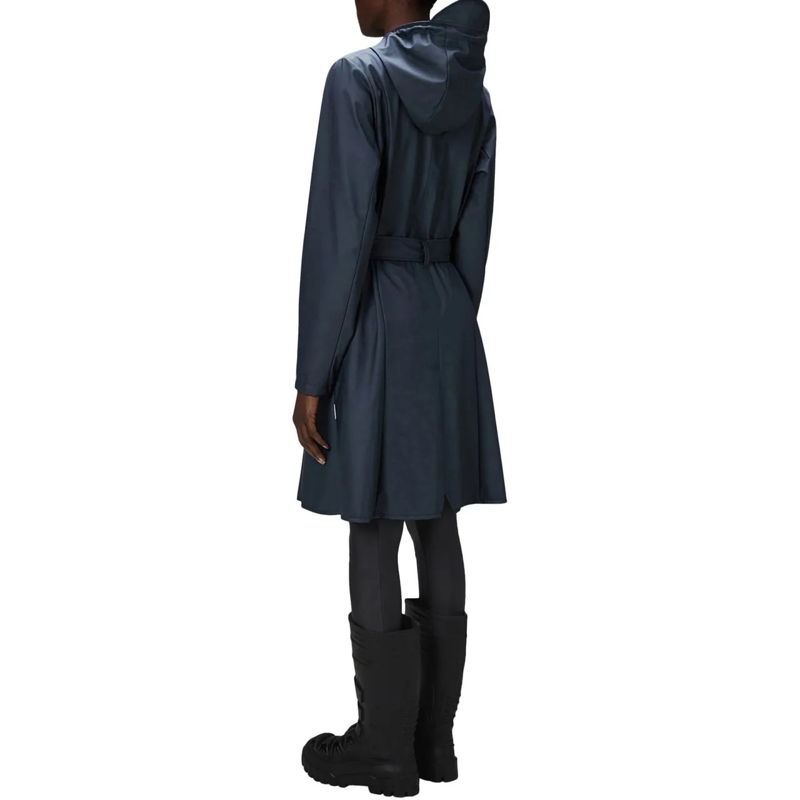 Rains Trenchcoat Curve w trenchcoats donkerblauw blau(Image 6)