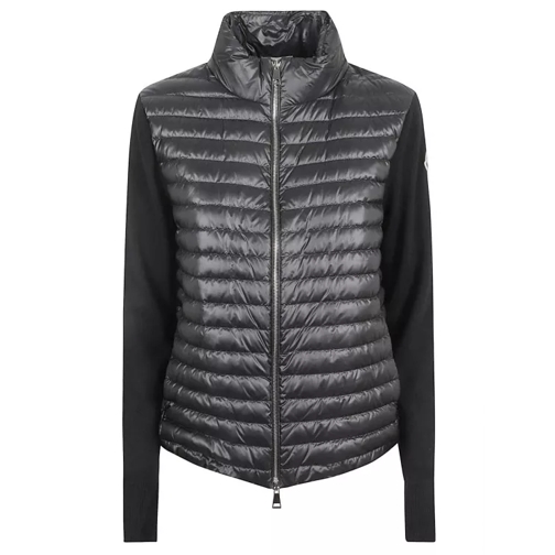 Moncler Contrasting-Sleeve Padded Jacket Grey 