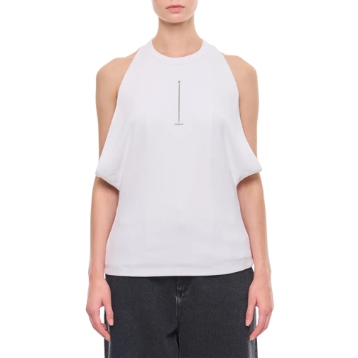 Alexander McQueen Blusen Cut And Sew Cotton Top White