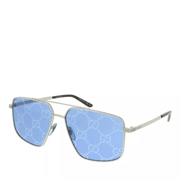 Gucci hot sale silver sunglasses