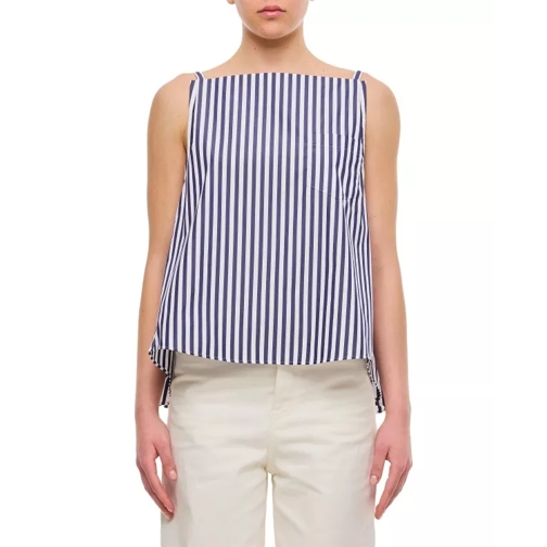 Sacai Cotton Poplin Camisole Shirt Blue 