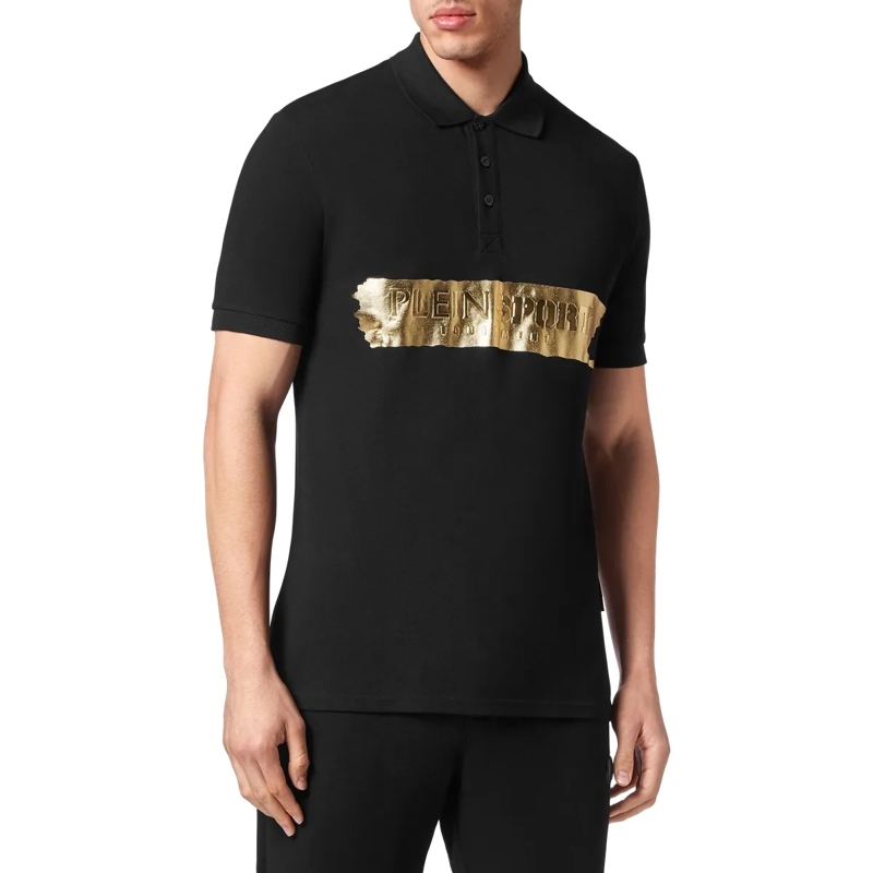 Plein Sport Top Poloshirt schwarz