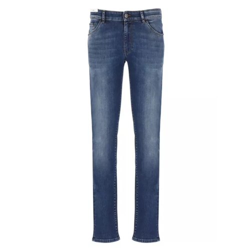 Pt Torino Blue Cotton Jeans Blue 