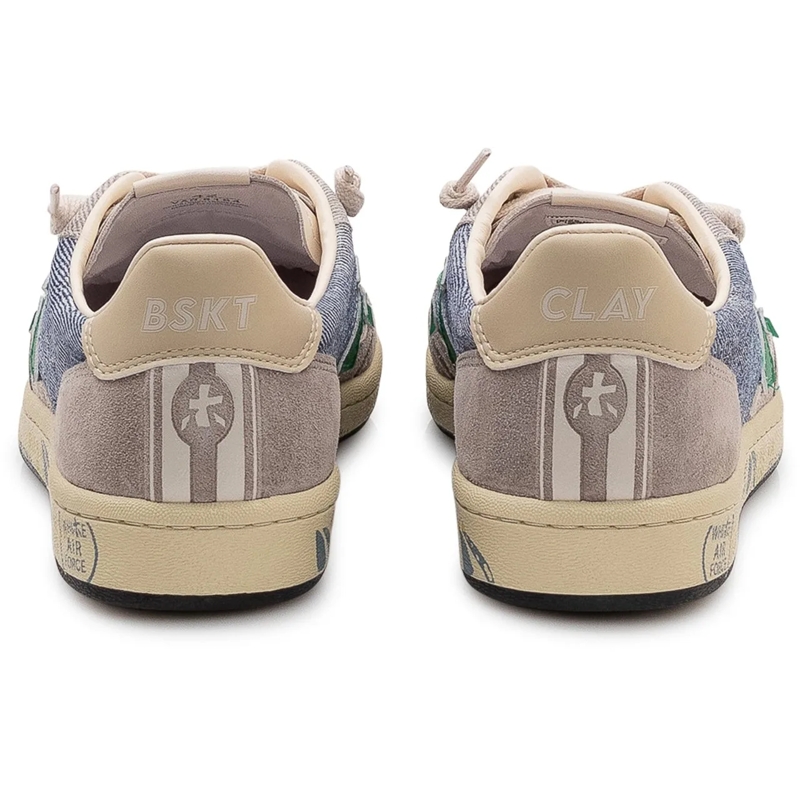 Premiata Sneaker basse Sneakers Bsktclay in Denim e Suede blau(Image 3)