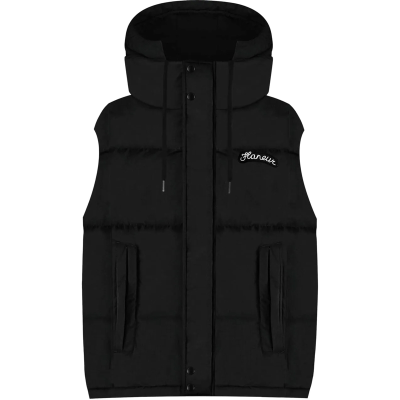 Flâneur  Signature Puffer Vest | Black schwarz