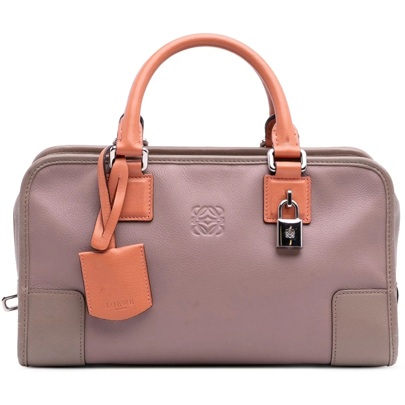 Loewe Fourre-tout Tricolor Leather Amazona 28 rose
