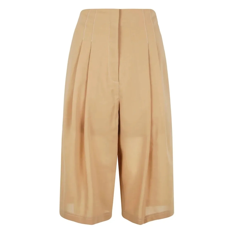 Philosophy Di Lorenzo Serafini  Classic Tailored Pantalone Trousers With Smooth Fi Brown