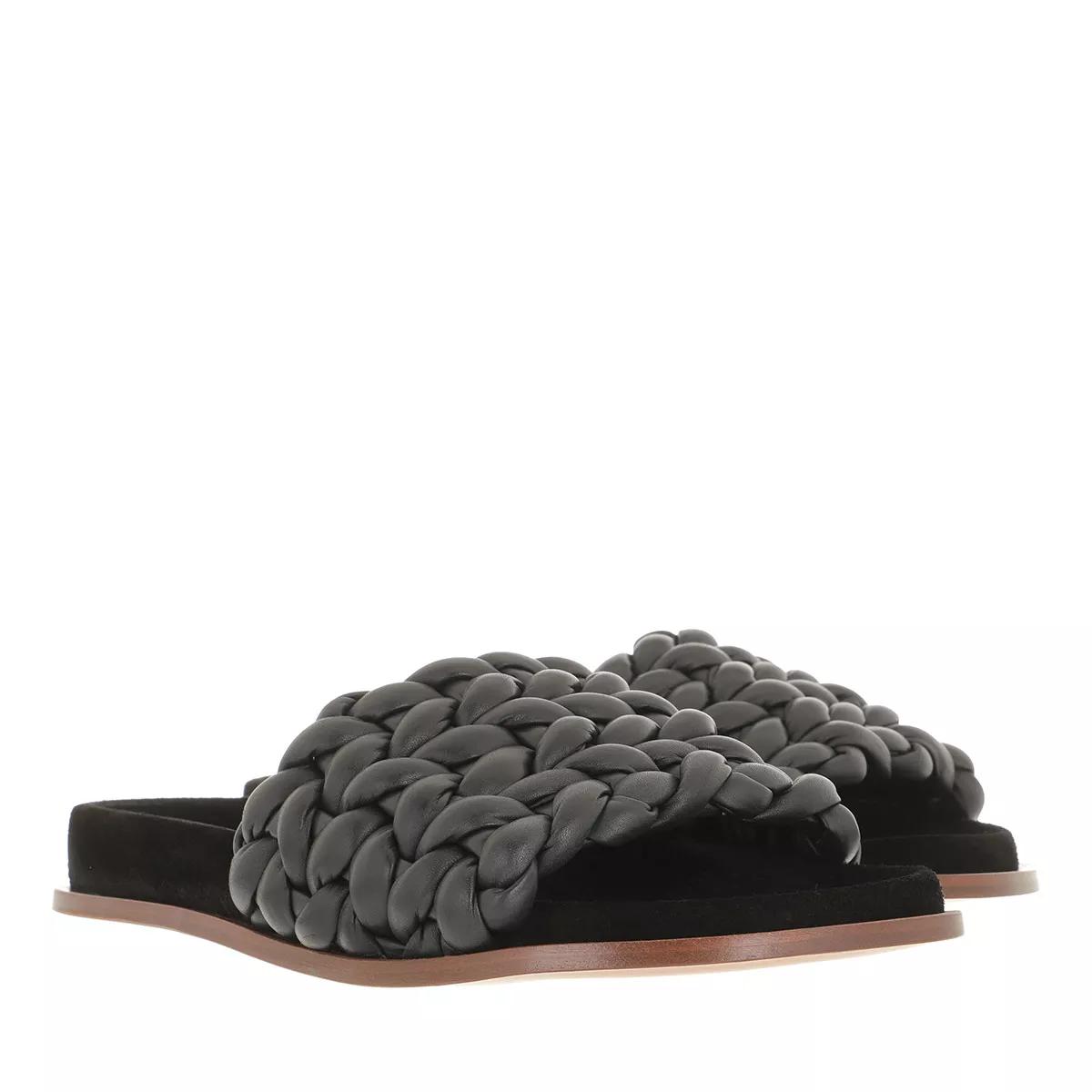 Chloé Sandals - Kacey Flat Sandals - black - Sandals for ladies
