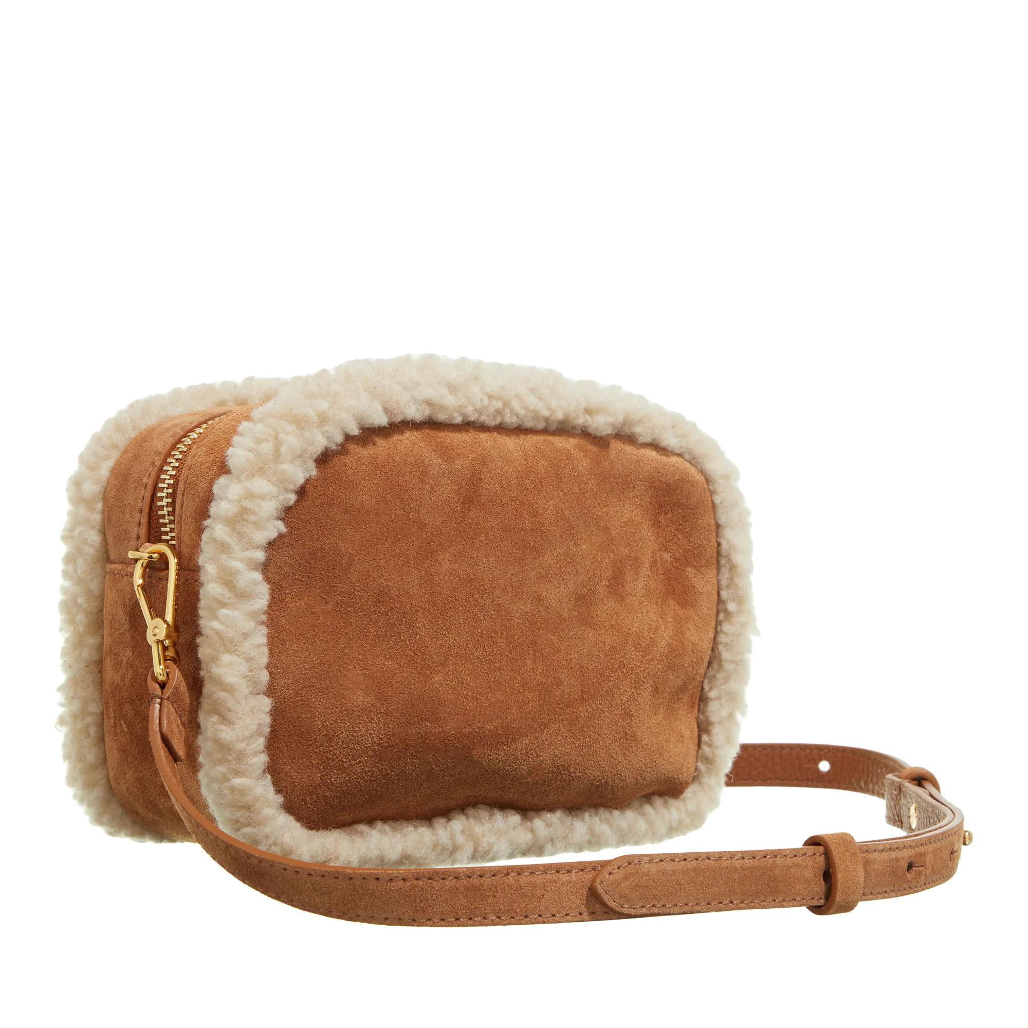 Coccinelle Shearling Eco Tas Herfst Winter Collectie Brown Dames