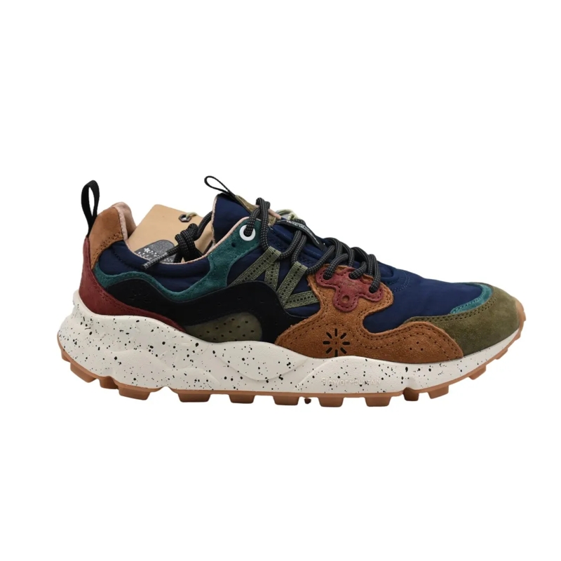 Flower Mountain Sneaker basse Deep Mud-Navy-Brown Low Shoes Black
