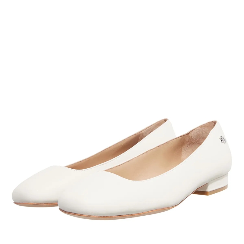 Lauren Ralph Lauren Ballerinas Emellie Bllt Flats Ballet Soft White(Image 3)