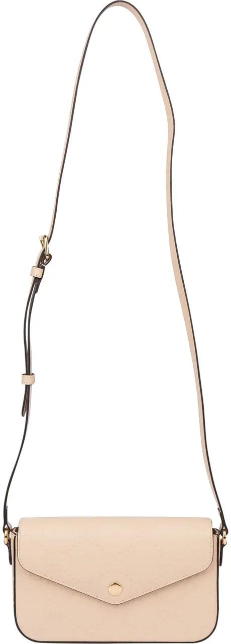Thumbnail - Gucci Crossbody Bags - Gucci Leather GG Monogram Twice Crossbody Bag - Gr. unisize - in Beige - für Damen