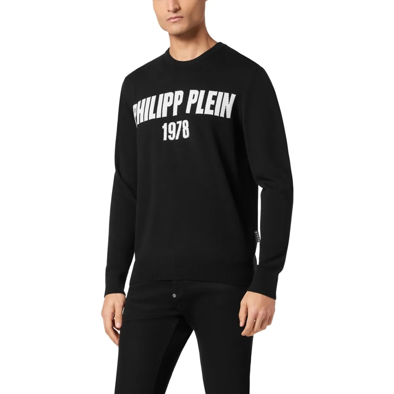Philipp Plein  Rundhalspullover schwarz(Image 4)