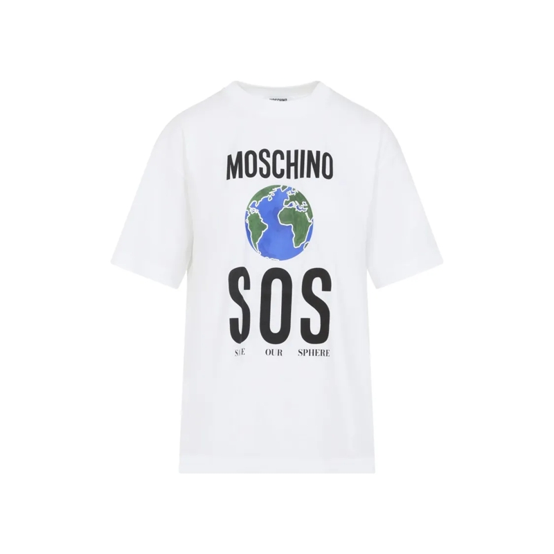 Moschino T-Shirt White Cotton T-Shirt White