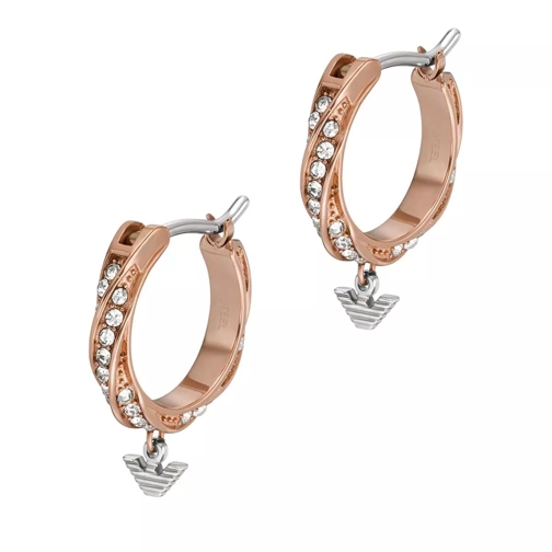 Emporio Armani Stainless Steel Hoop Earrings Gold Ring