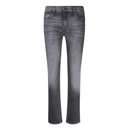 Seven for all Mankind Mid-Rise Slim Jeans Grey Slim Fit Jeans