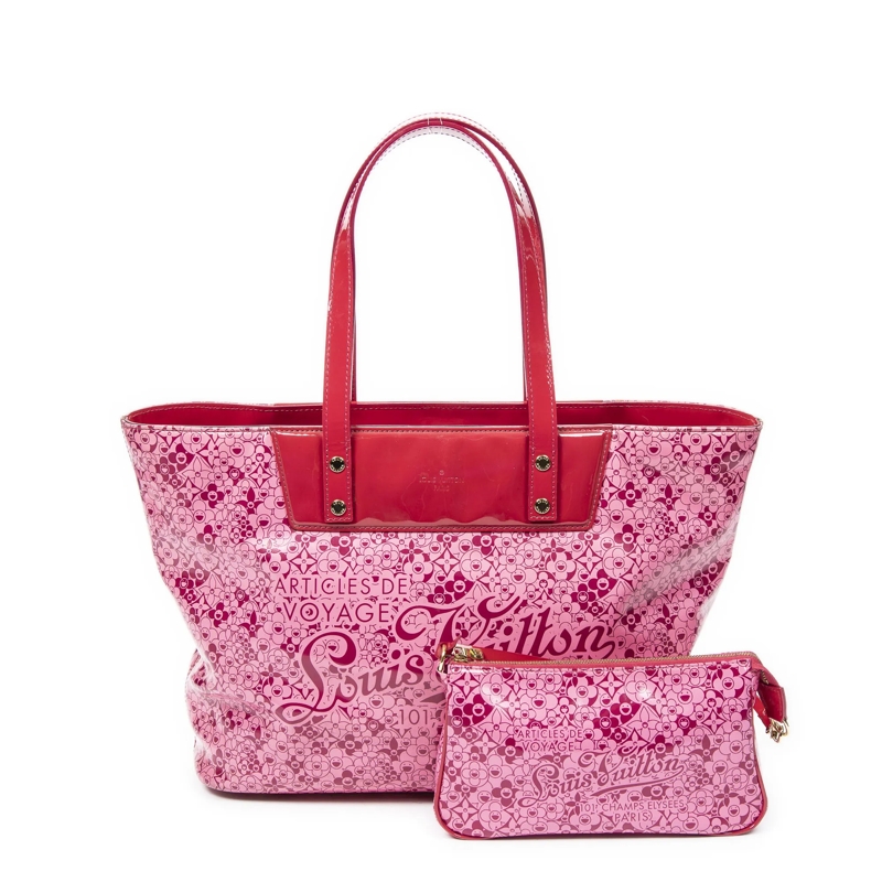 Louis Vuitton Crossbody Bag Ltd. Ed. Takashi Murakami Cosmic Blossom Tote PM pink