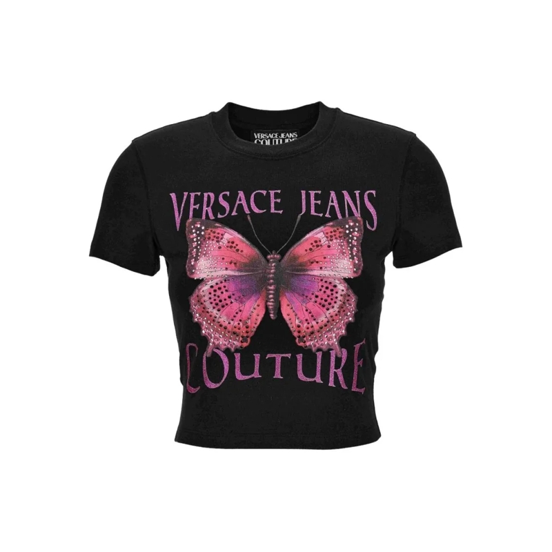 Versace Jeans Couture T-Shirt T-Shirts And Polos Black schwarz