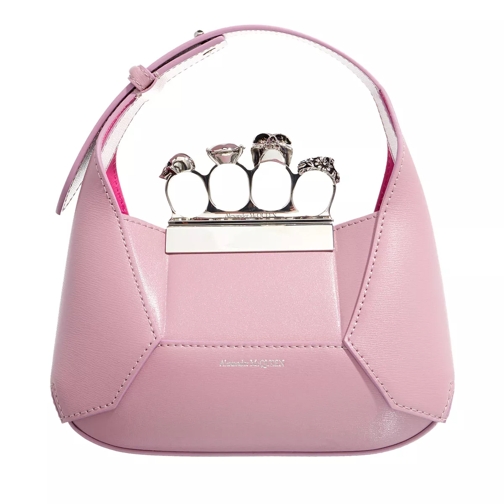 Alexander McQueen The Jewelled Hobo Mini Bag Antic Pink Liten väska