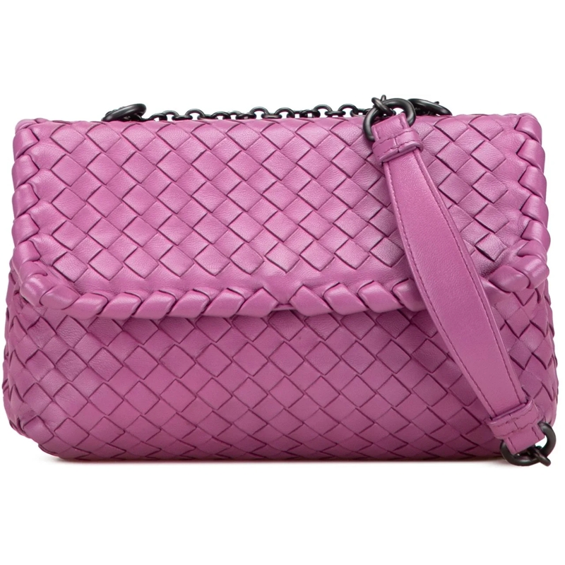 Bottega Veneta Schultertasche Baby Nappa Intrecciato Olimpia Crossbody rose