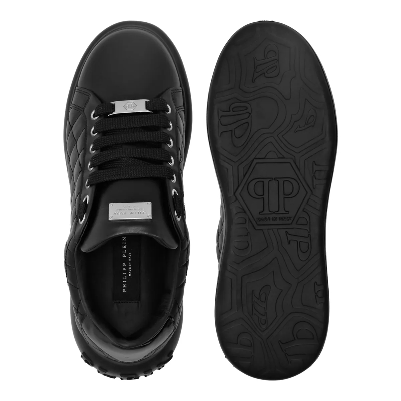 Philipp Plein Low-Top-Sneaker Lo-Top Turnschuhe Matelasse schwarz(Image 5)
