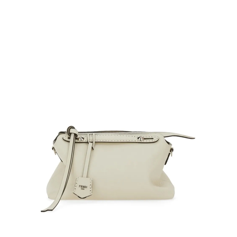 Fendi Crossbody Bag By The Way Saddle Bag Medium White