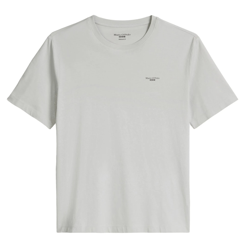 Marc O´Polo Hemd T-Shirt, SSL, Logo Print, Reg F 1er Pack grau
