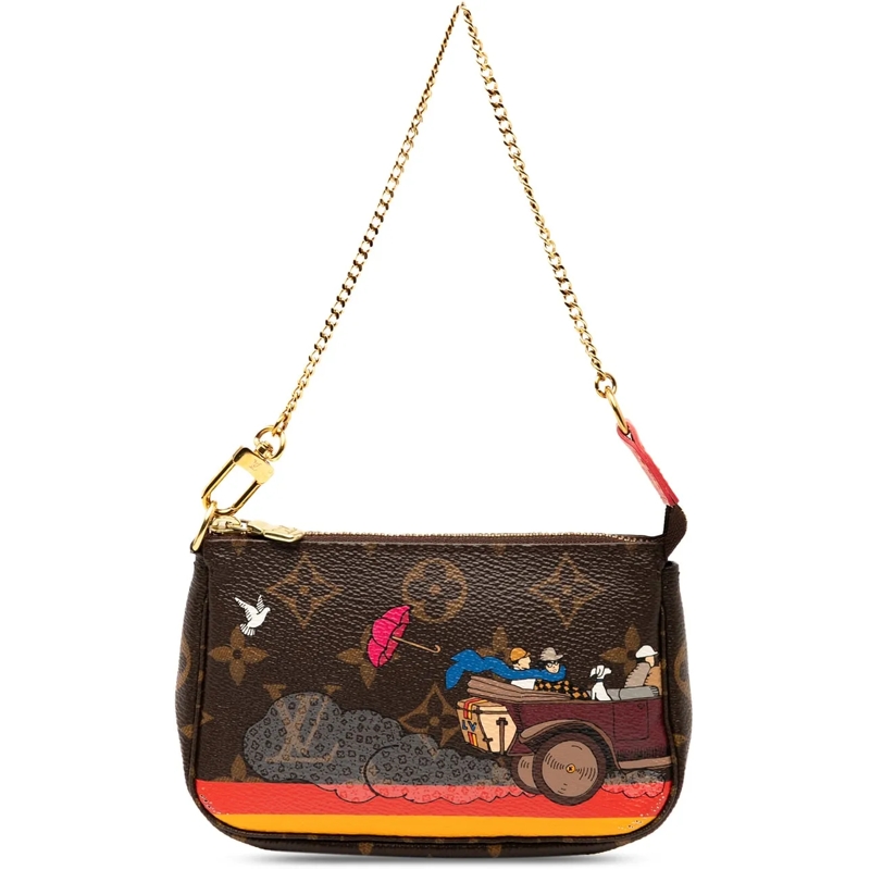 Louis Vuitton Tote Monogram Evasion Illustre Mini Pochette Accessorie braun