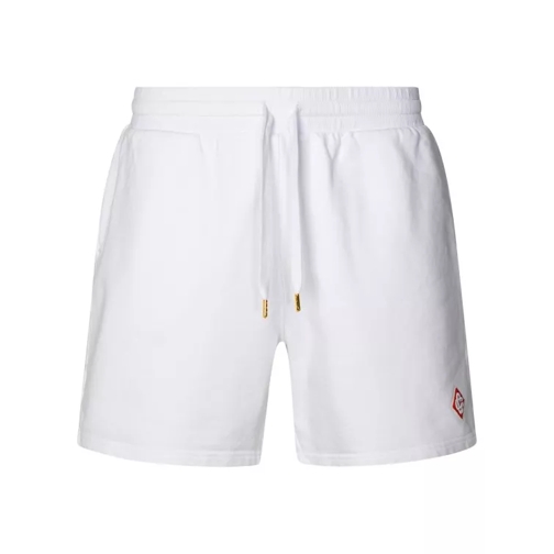 Casablanca White Organic Cotton Bermuda Shorts White 