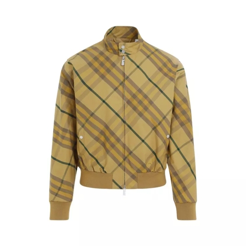 Burberry Cotton Bomber Jacket Yellow 