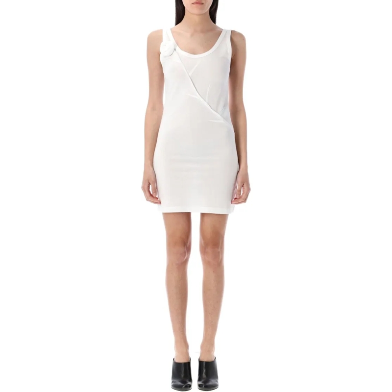 Coperni Minikleid Rose Mini Tank Dress White