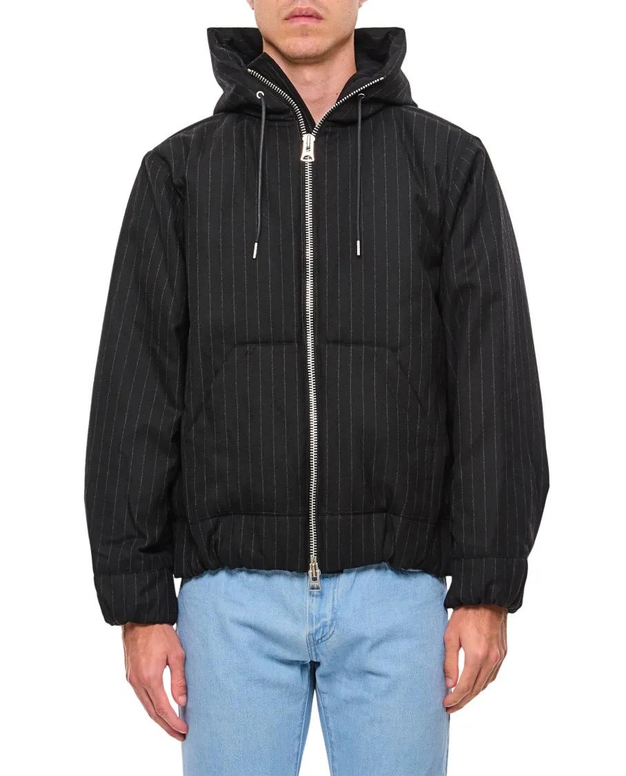 Sacai - Chalk Stripe Hoodie - Größe 1 - schwarz