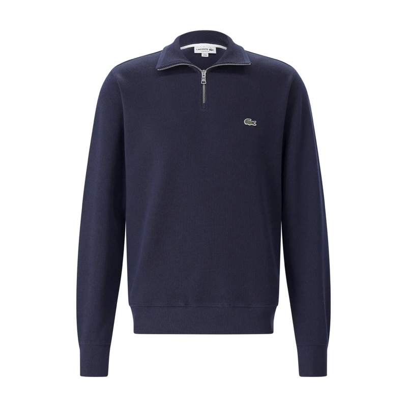 Lacoste  Sweater Rib Interlock Half Zip Dark Navy dunkelblau