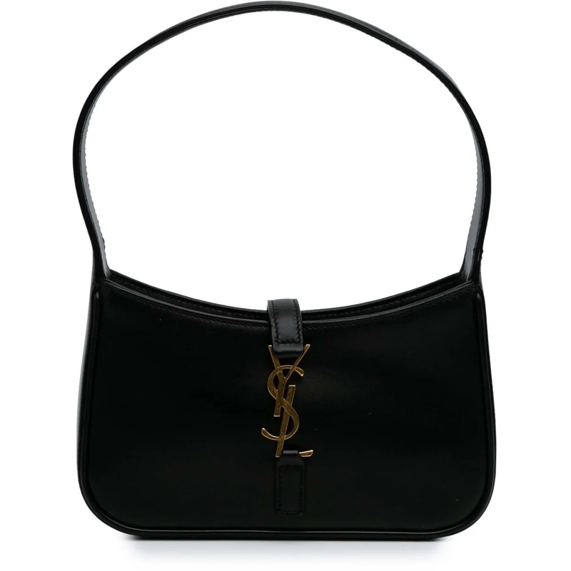 Saint Laurent Sac à bandoulière Mini Calfskin Le 5 a 7 Bag schwarz