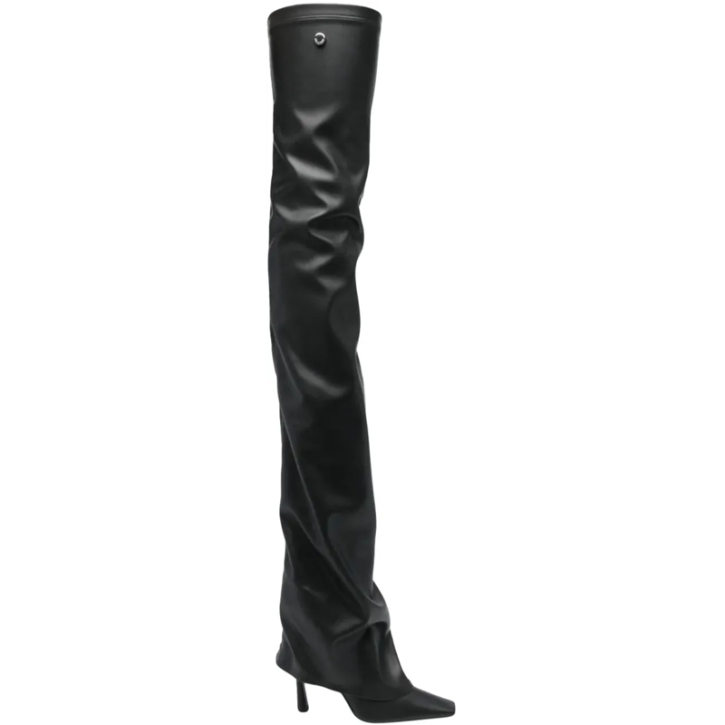 The Attico Stiefel Robin Otk Thigh High 95mm schwarz