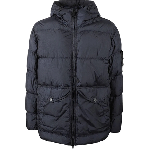 Stone Island Vestes en duvet Real Down Jacket Blue blau