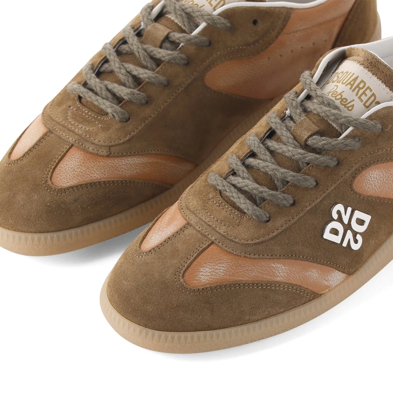 Dsquared2 Schnürschuhe Sneaker Rebels aus Veloursleder braun(Image 4)