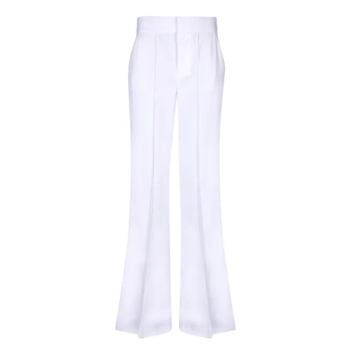 Alice + Olivia Wide-Leg Trousers White 